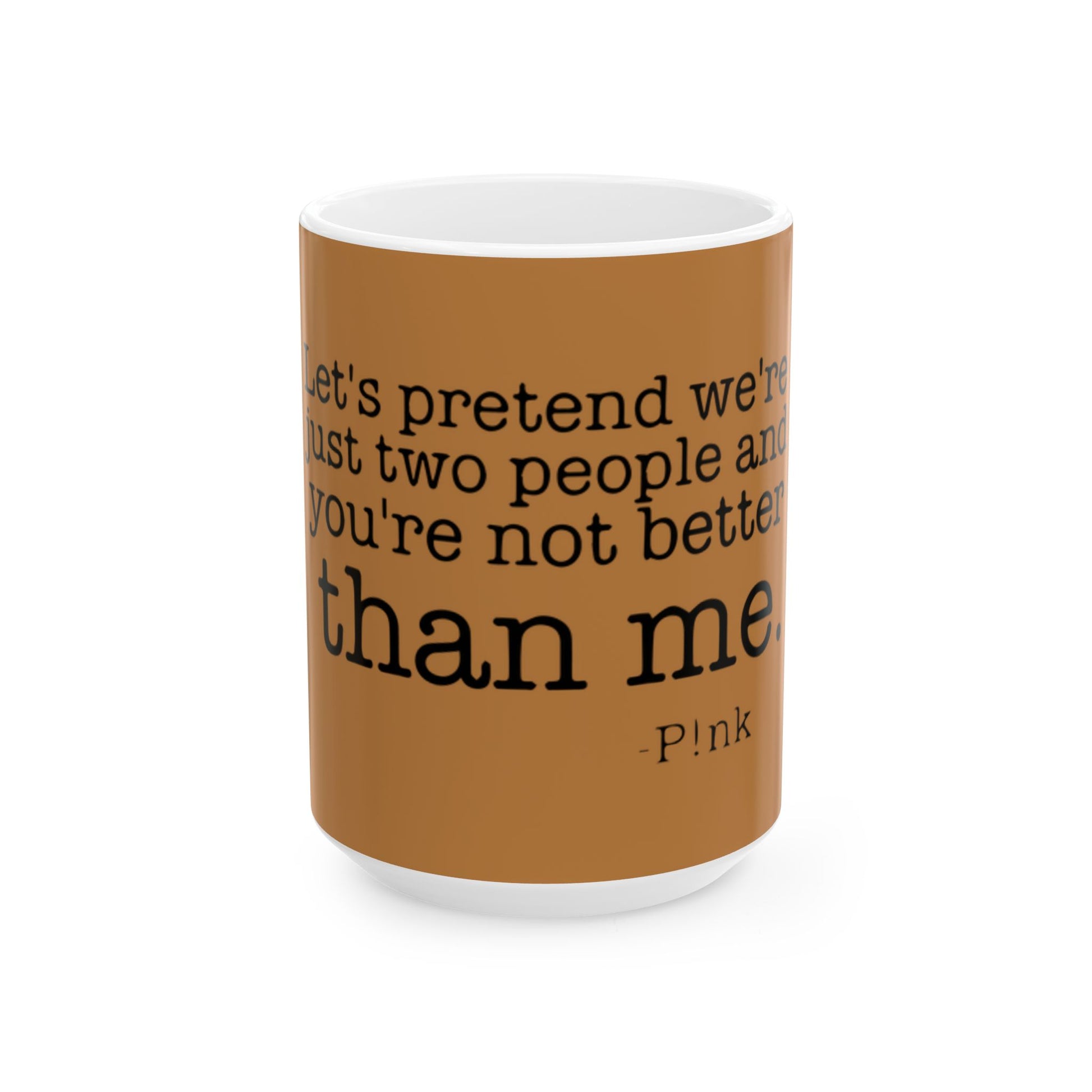Strong & Brave Ceramic Mug, (11oz, 15oz) - snazzymerch