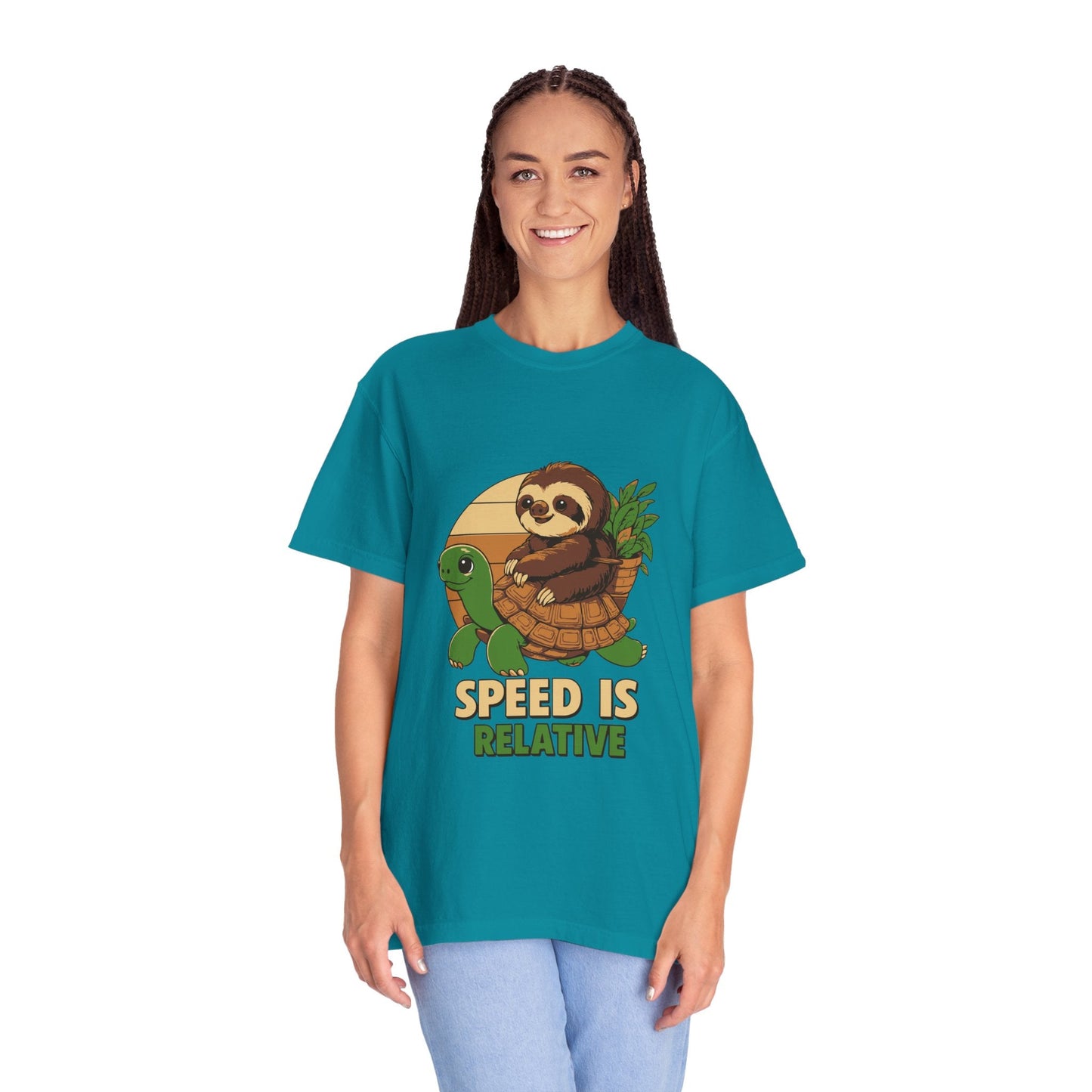 Dyed T-shirt – Snazzy Speed Edition Printify