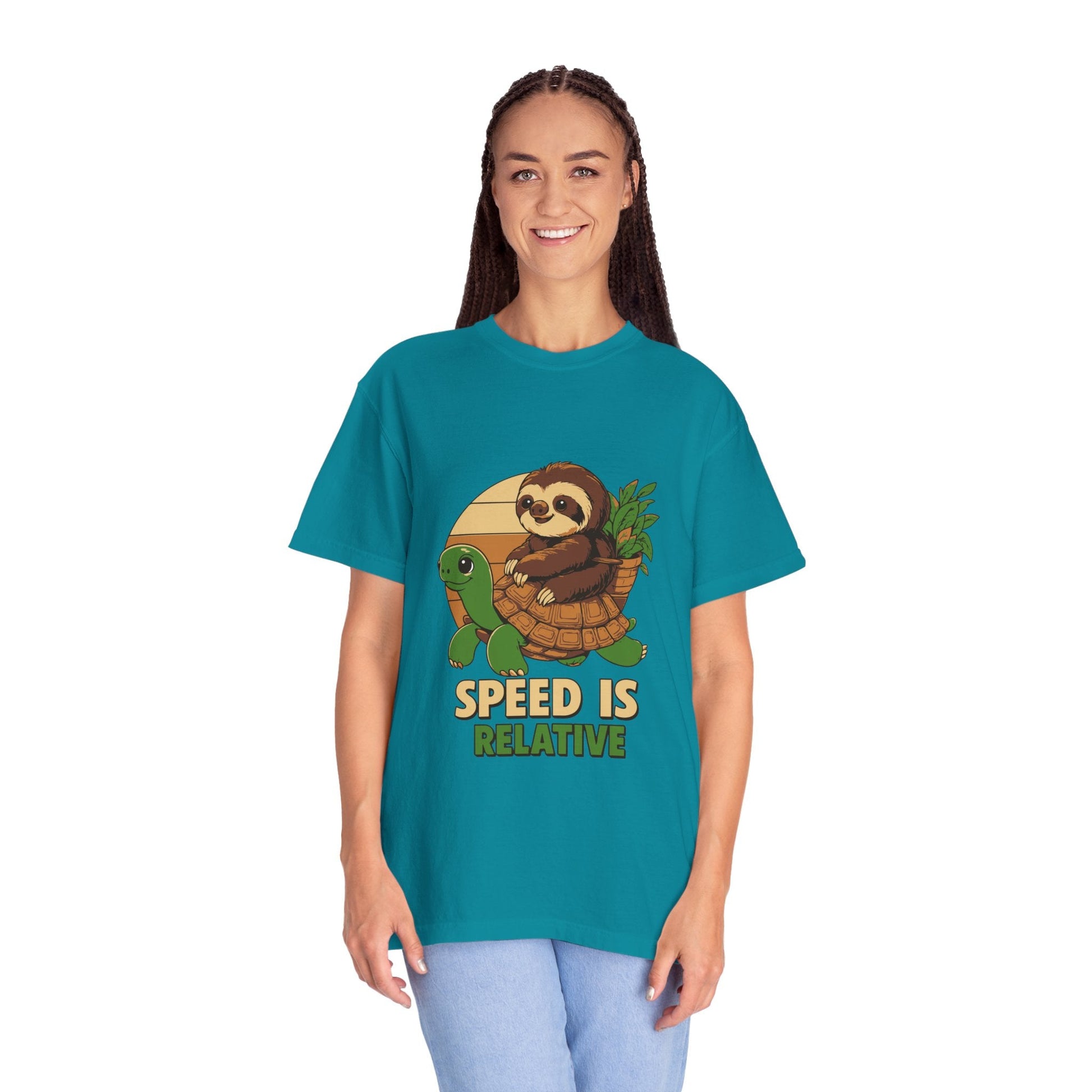 Dyed T-shirt – Snazzy Speed Edition Printify