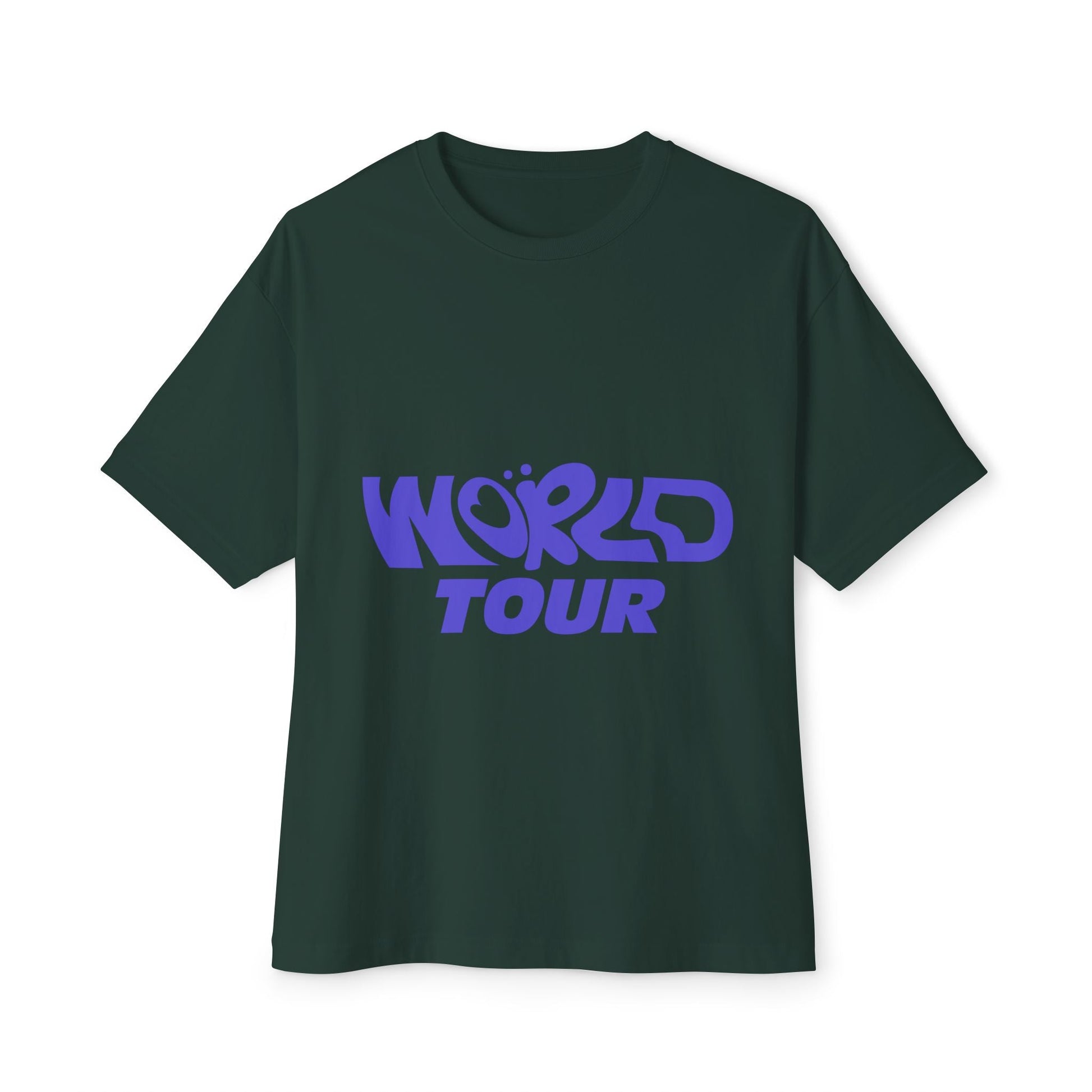 World Tour Bubble Letter-Oversized Tee Printify