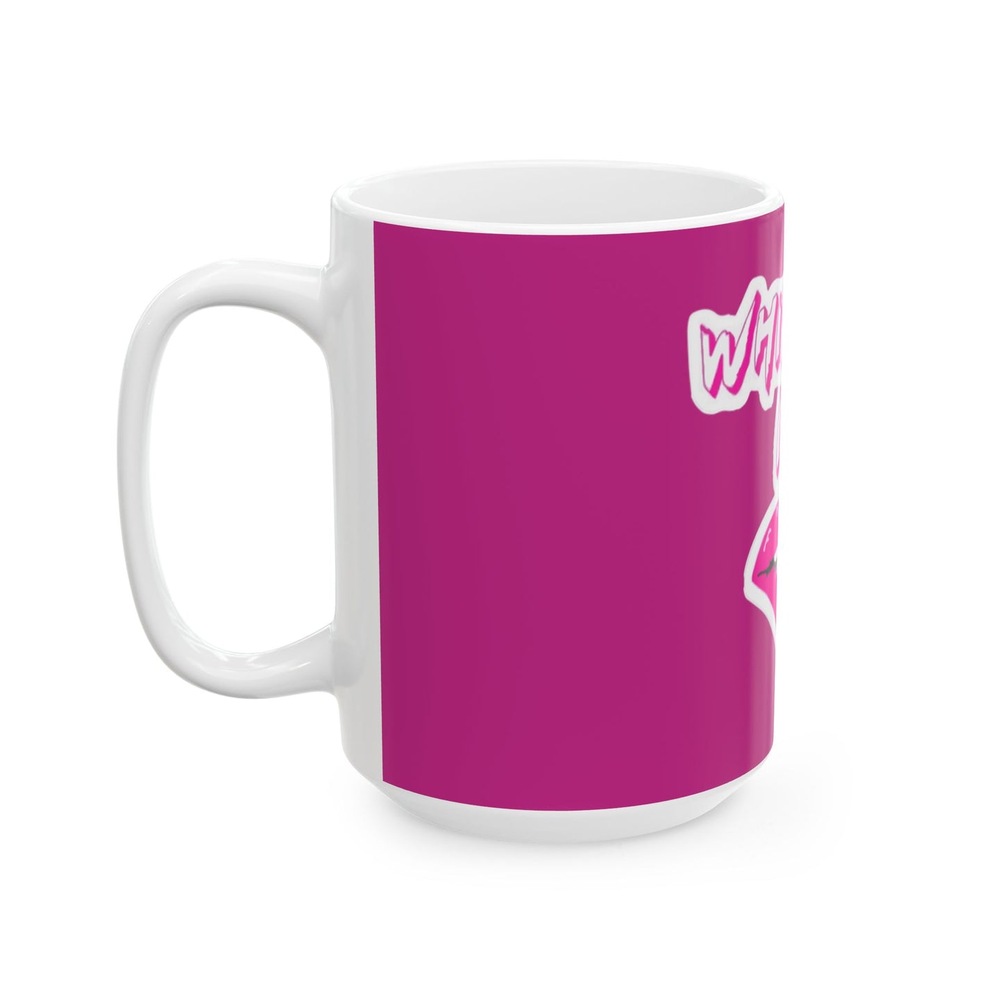 Whisper Lips Ceramic Mug, (11oz, 15oz) - snazzymerch