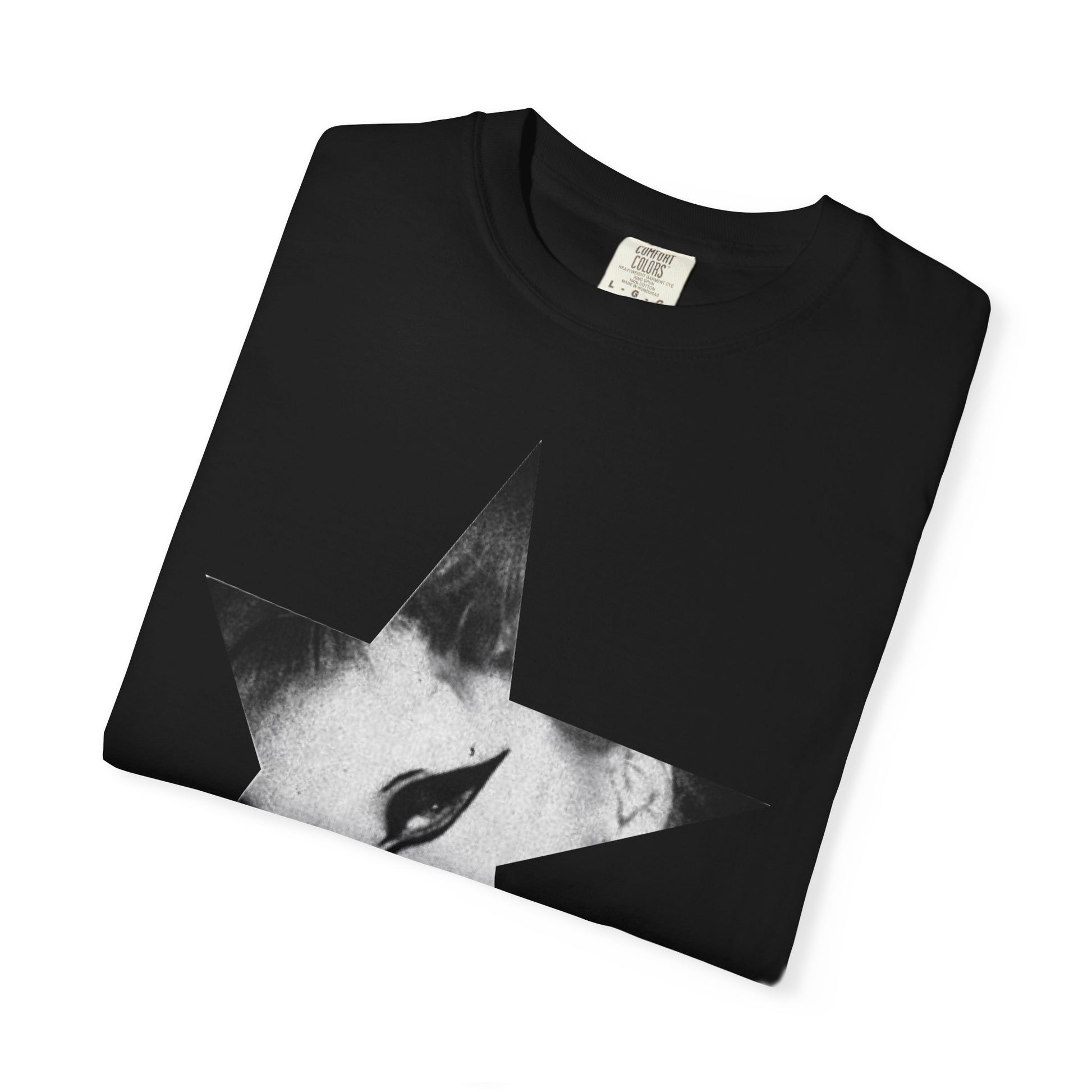 Born This Way Star Face-Unisex Dyed Tshirt Printify