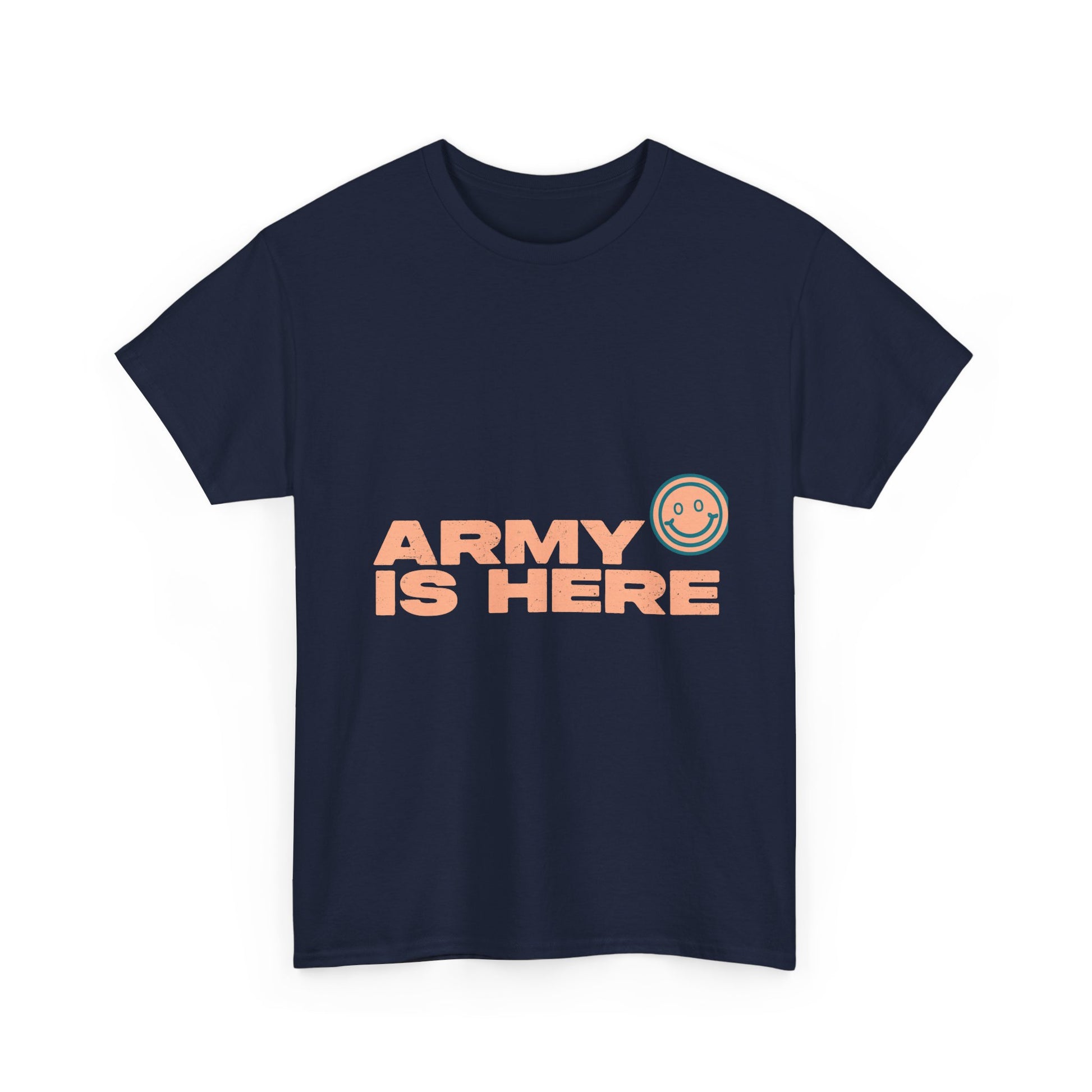 Smiley Army Vibe Unisex Heavy Cotton Tee - snazzymerch