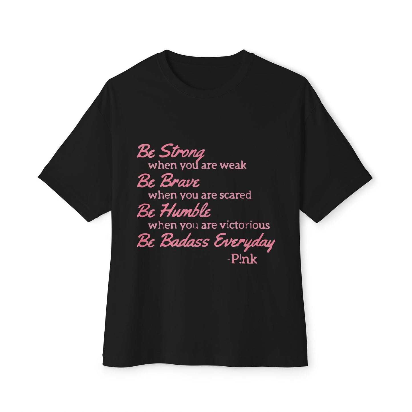 Beautiful Script Unisex Oversized Boxy Tee - snazzymerch