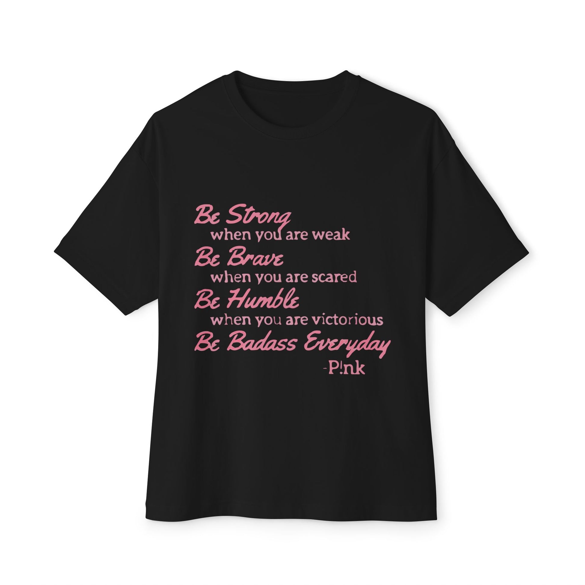 Beautiful Script Unisex Oversized Boxy Tee - snazzymerch