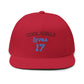 Love for 17 Graphic Flat Bill Cap (Embroidery) - snazzymerch