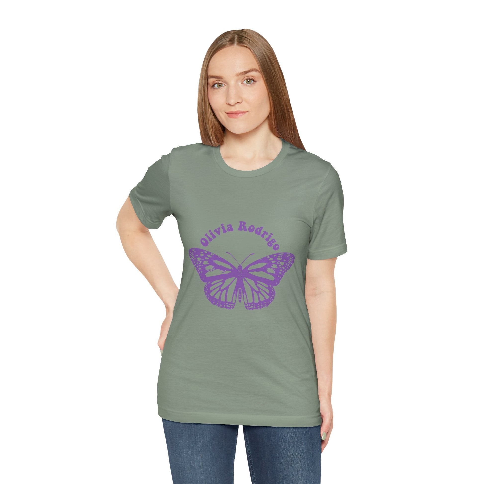 Olivia Rodrigo Unisex Jersey Short Sleeve Tee - With Butterfly Printify