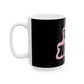 Retro Pink “Stay Weird” Typography Ceramic Mug, (11oz, 15oz) - snazzymerch