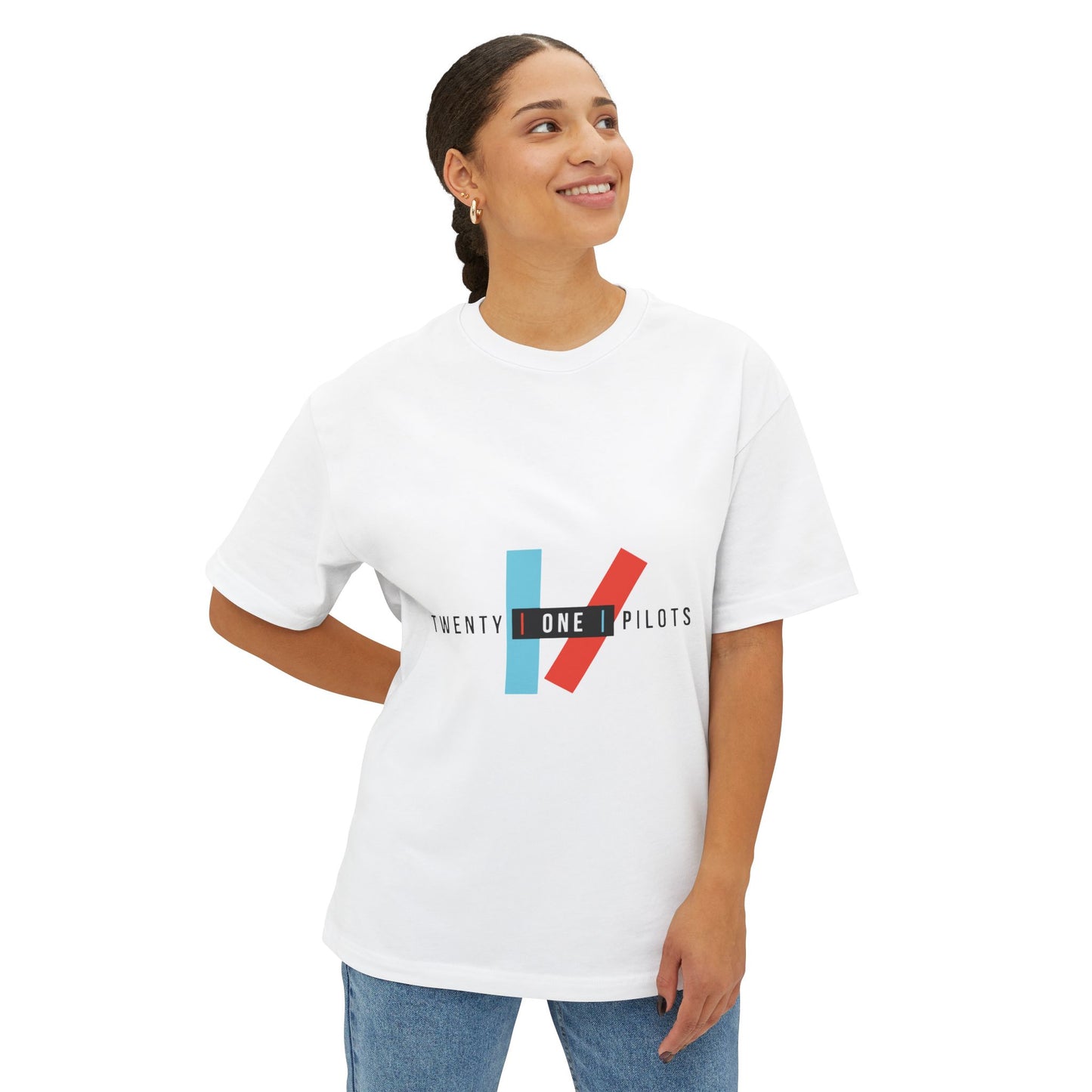 Parallel Vibe Unisex Oversized Boxy Tee - snazzymerch