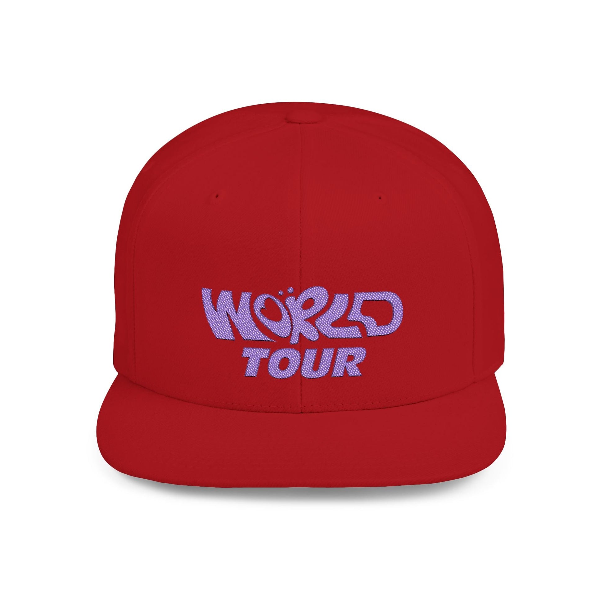 World Tour Bubble Letter- Flat Bill Snapback Printify