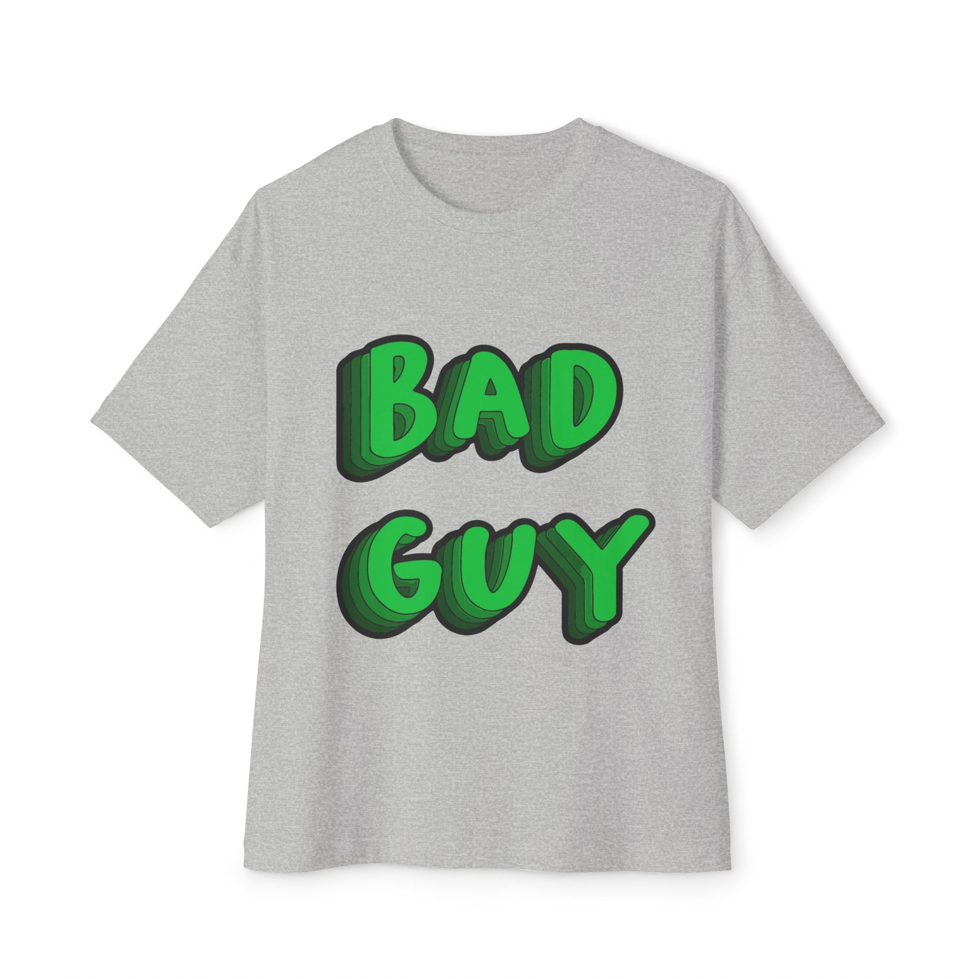 Billie Eilish Inspired Oversized T-Shirt – Bold 3D Bad Mood Edition Printify