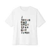 Billie Eilish Inspired Oversized T-Shirt – Mixed Message Collage Edition Printify