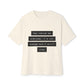 Emotional Line Text Unisex Oversized Boxy Tee - snazzymerch