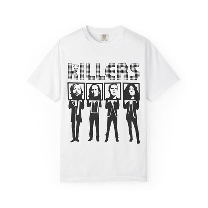 Retro Block Letter Unisex Garment-Dyed T-shirt - snazzymerch