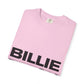 Billie Eilish Inspired Dyed T-shirt – Stacked Glow Text Edition Printify