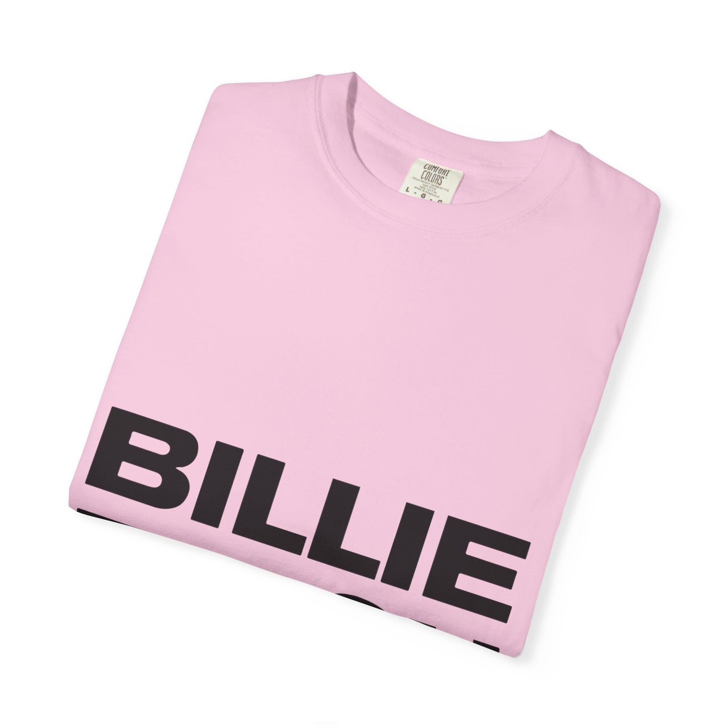 Billie Eilish Inspired Dyed T-shirt – Stacked Glow Text Edition Printify