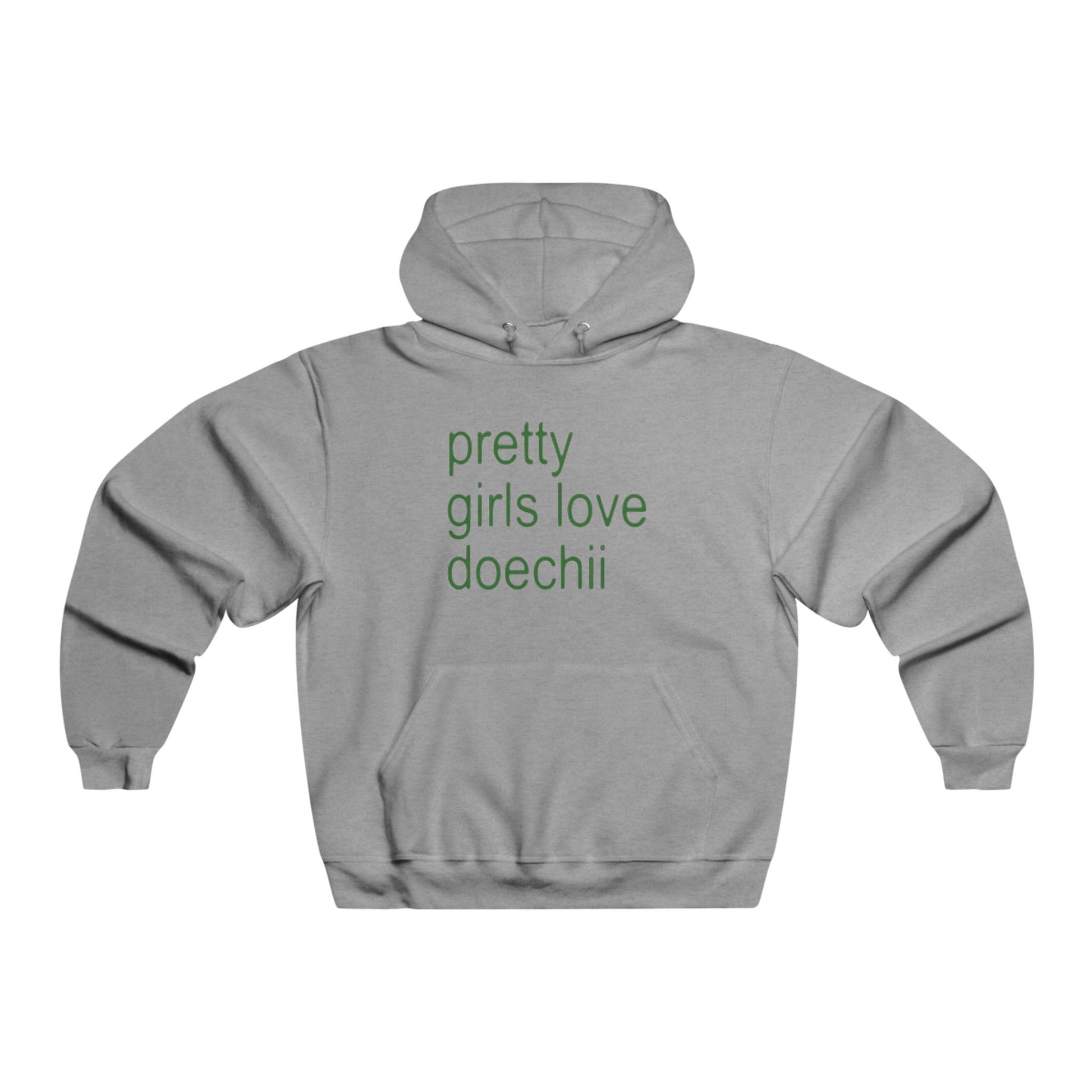 Green Text Statement Men's NUBLEND® Hooded Sweatshirt - snazzymerch