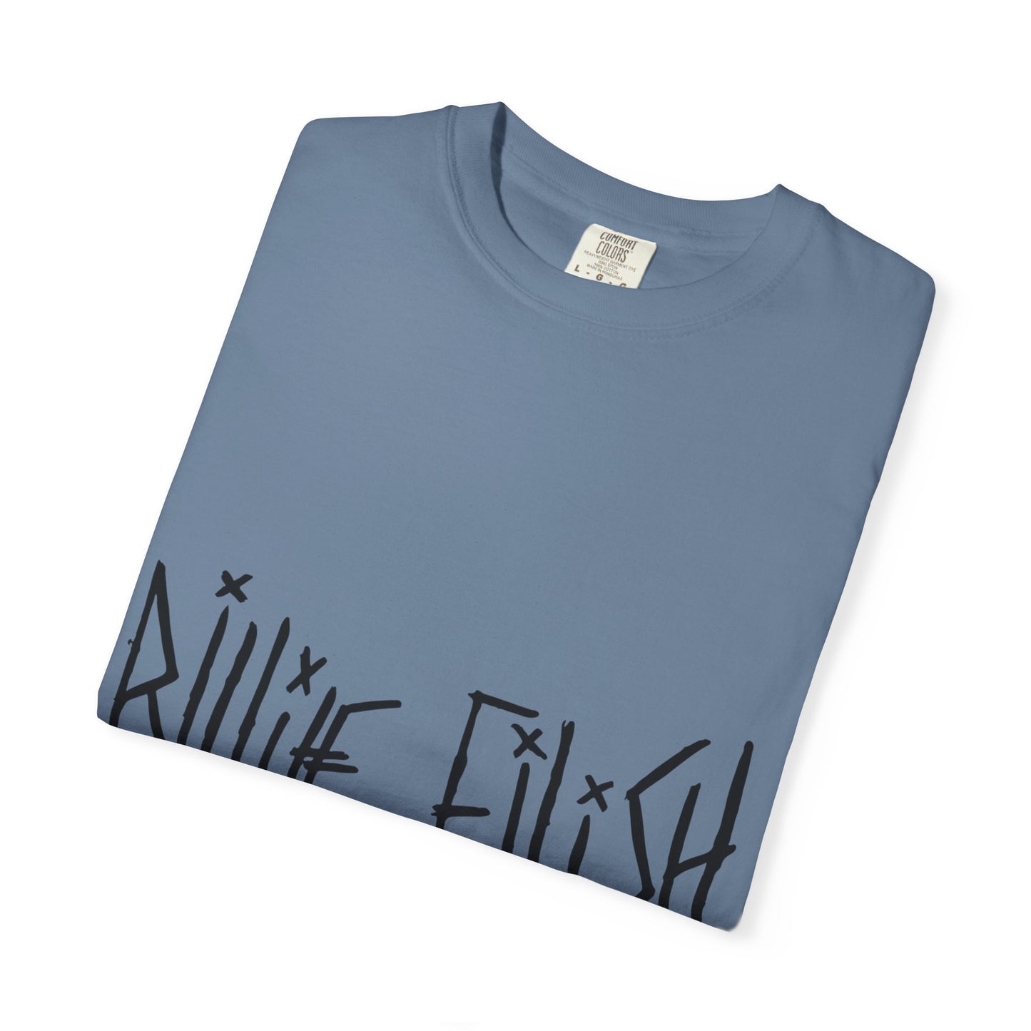 Billie Eilish Inspired Dyed T-shirt – Twisted Ink Font Edition Printify