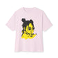 Neon Mood Portrait Oversized T-Shirt – Vibrant Streetwear Edition Printify