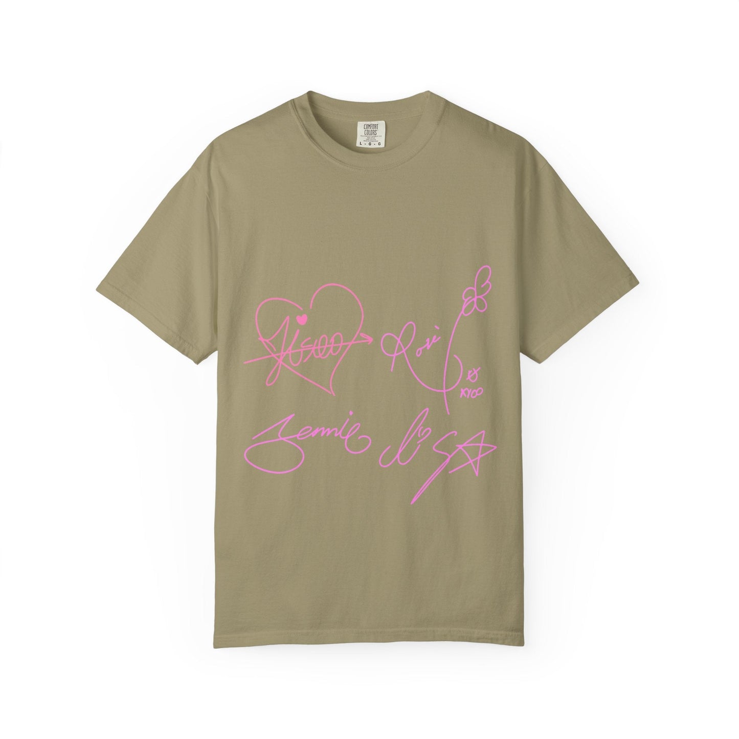Signature Autograph – Dyed T-shirt Printify