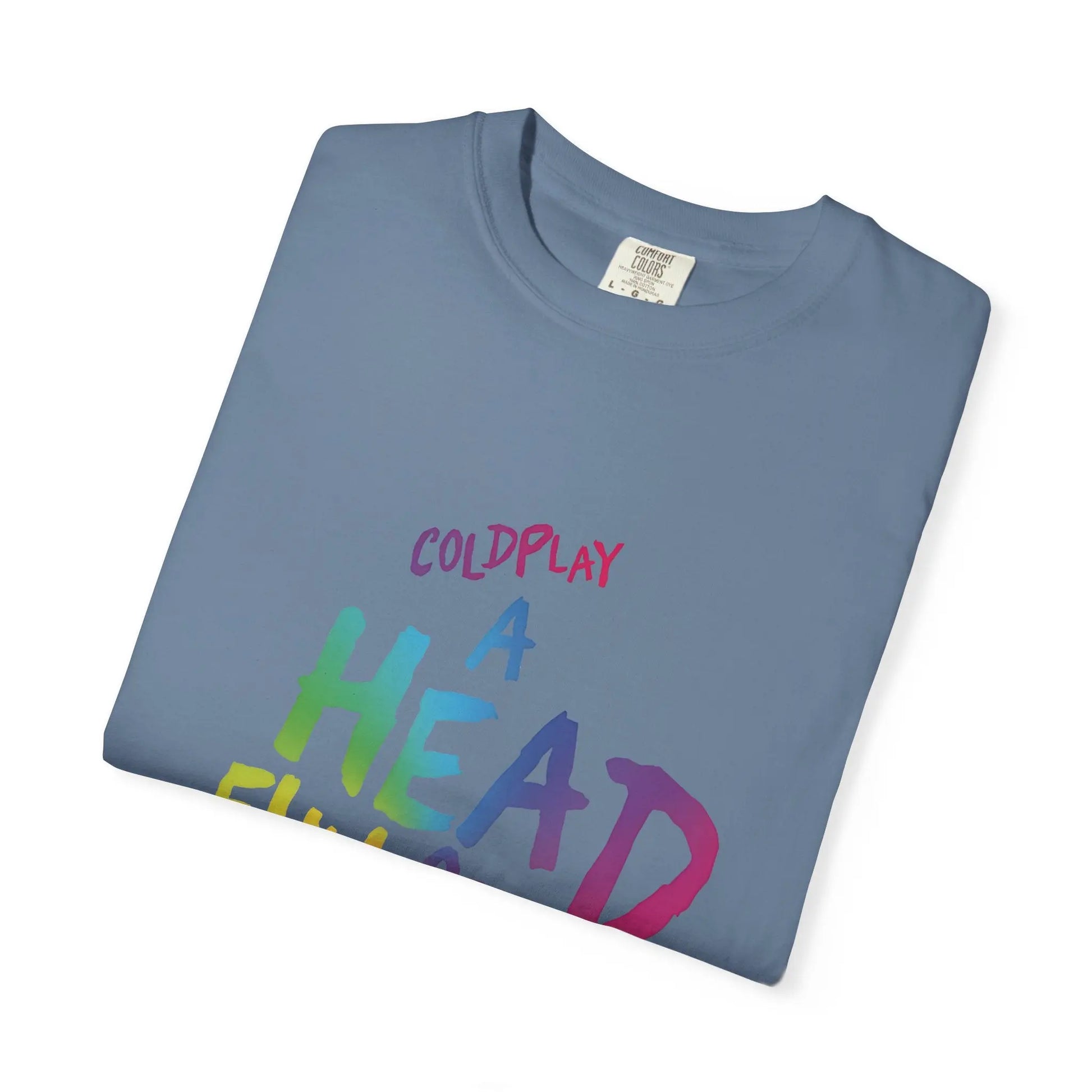 Unisex Garment-Dyed T-Shirt Inspired by Coldplay’s Iconic A Head Full of Dreams Printify