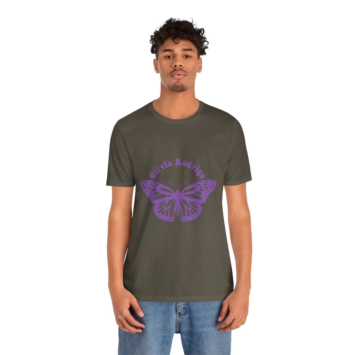 Olivia Rodrigo Unisex Jersey Short Sleeve Tee - With Butterfly Printify