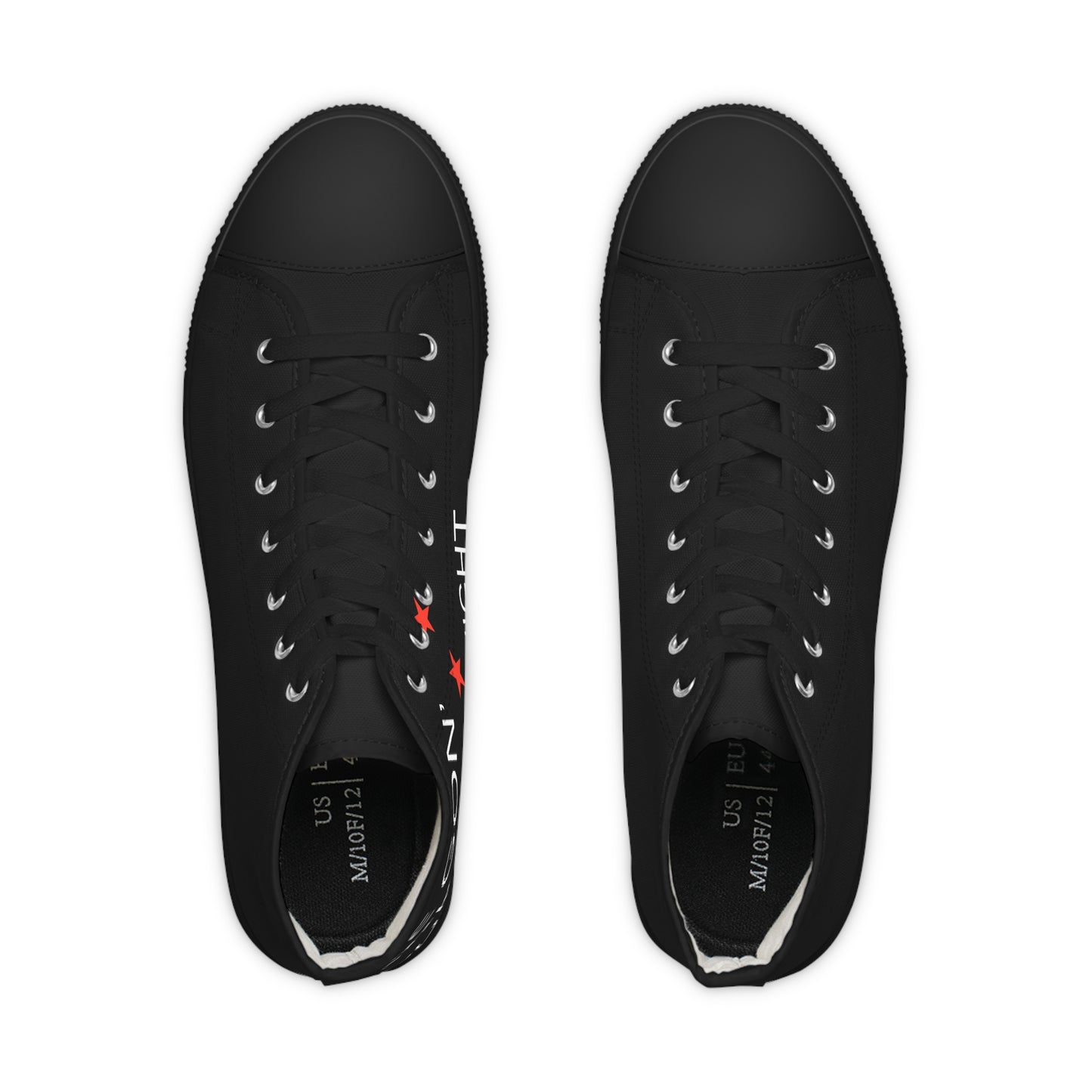 Triple Star Minimal Men's High Top Sneakers - snazzymerch