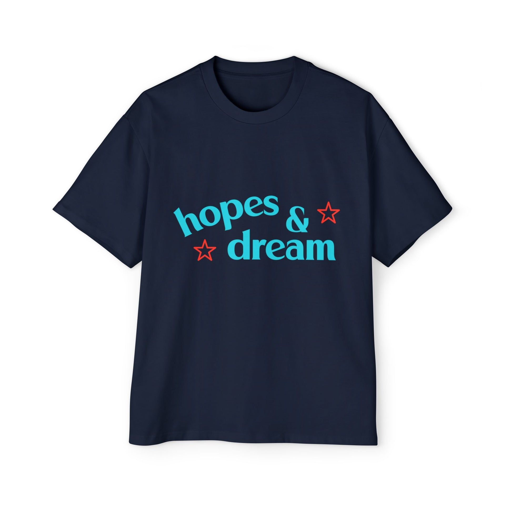 Hopes & Dreams Star Men's Heavy Oversized Tee - snazzymerch