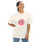 Pastel Planet & Universe Unisex Oversized Boxy Tee Printify