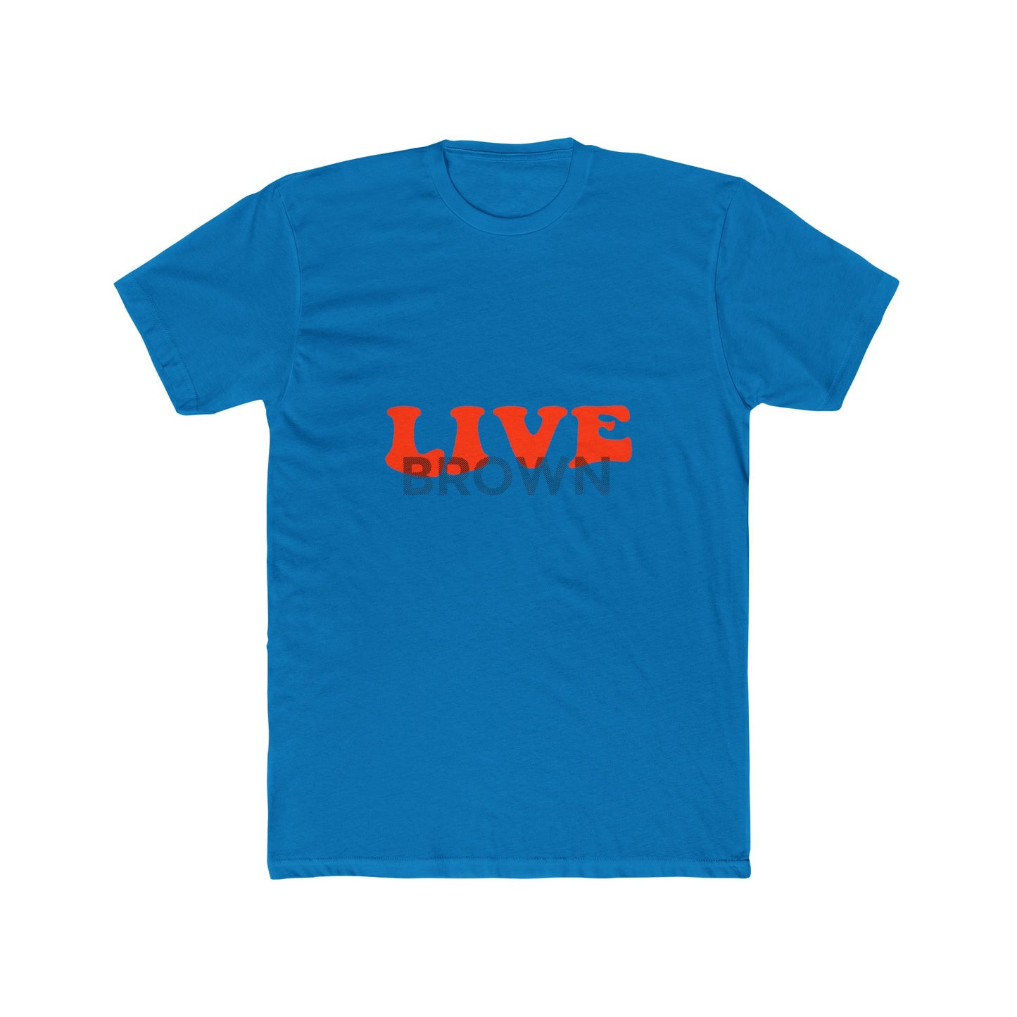 Retro Live Lettering Print Unisex Cotton Tee - snazzymerch