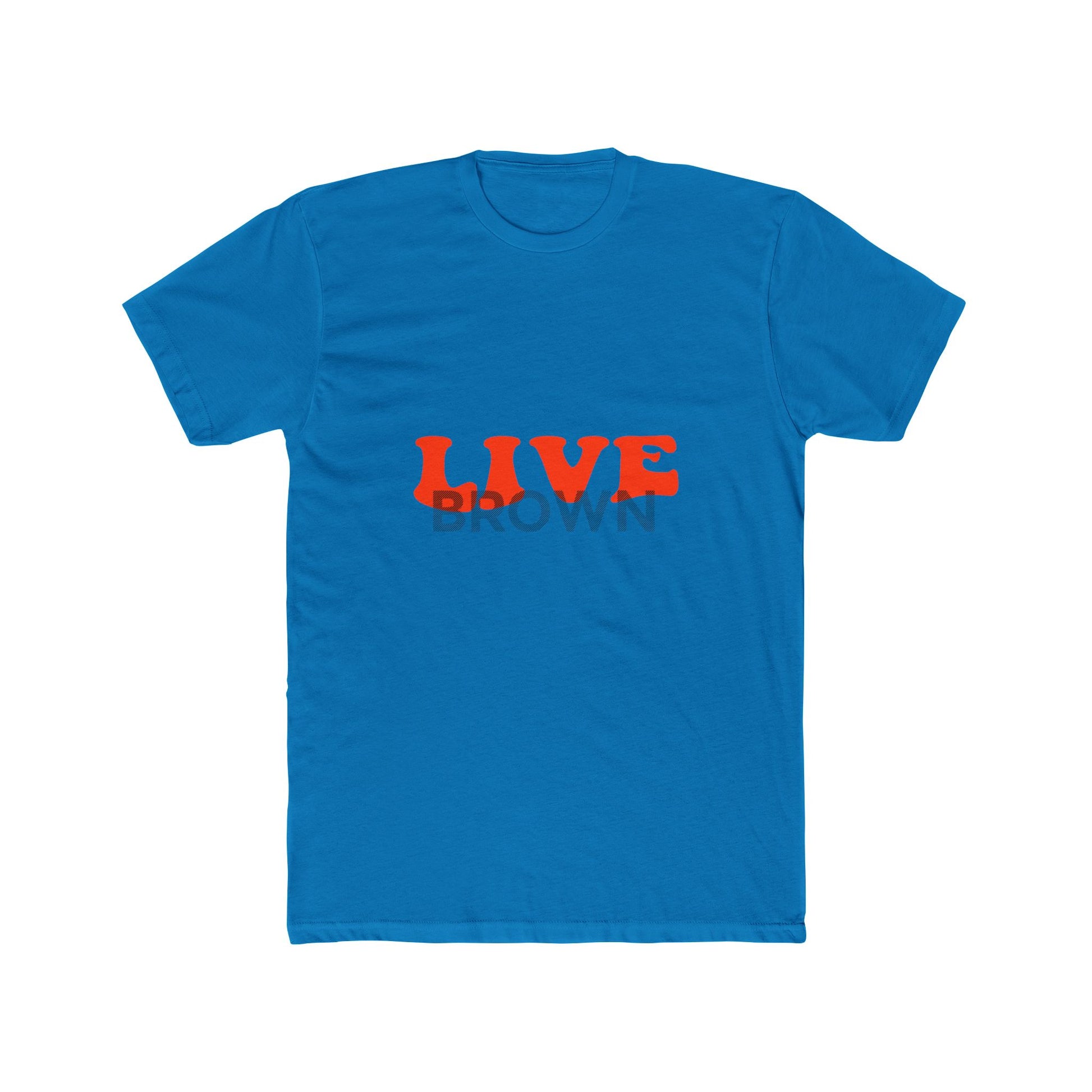 Retro Live Lettering Print Unisex Cotton Tee - snazzymerch