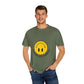 Yellow Smiley Unisex Garment-Dyed T-shirt - snazzymerch