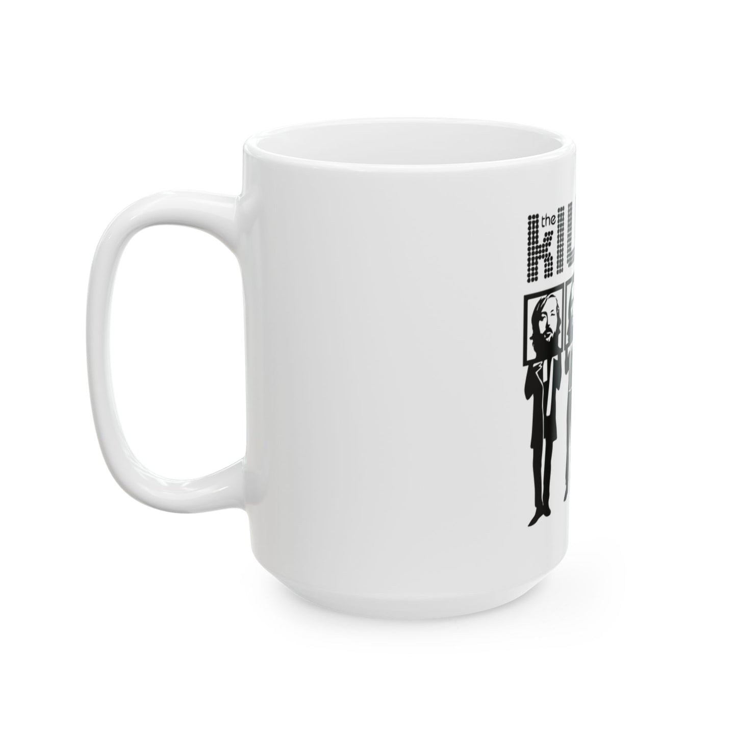 Retro Block Letter Ceramic Mug, (11oz, 15oz) - snazzymerch