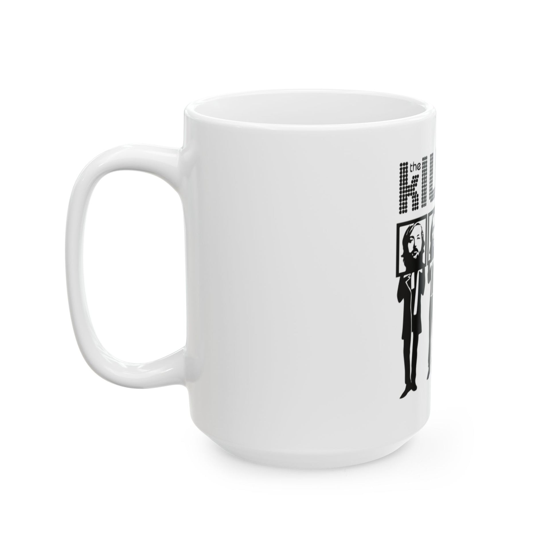 Retro Block Letter Ceramic Mug, (11oz, 15oz) - snazzymerch