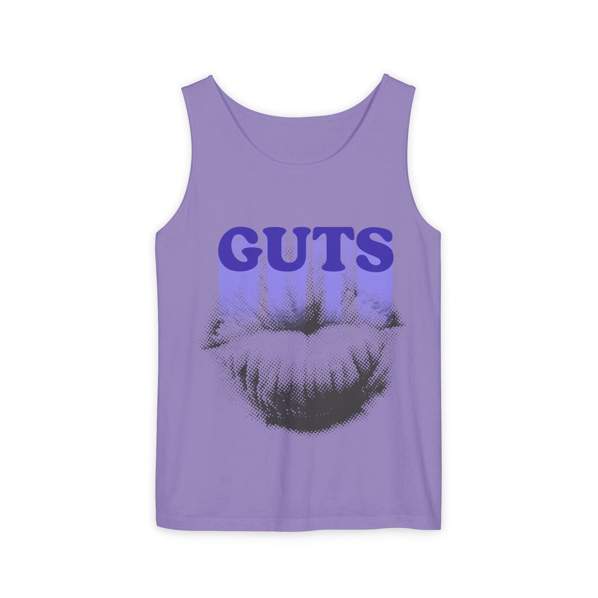Guts Drip Effect Halftone-Dyed Tank Top Printify