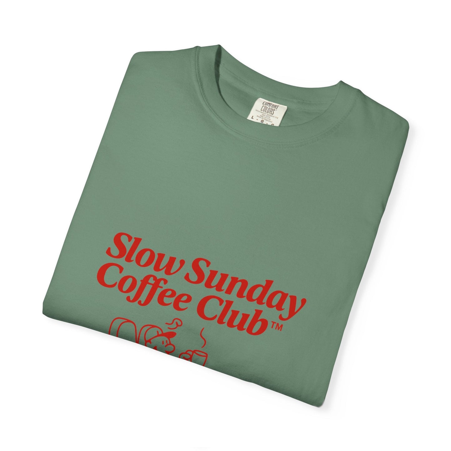 Unisex Garment-Dyed T-shirt – Snazzy Coffe Club Edition Printify