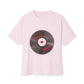 Vinyl Love Spin Unisex Oversized Boxy tee Printify