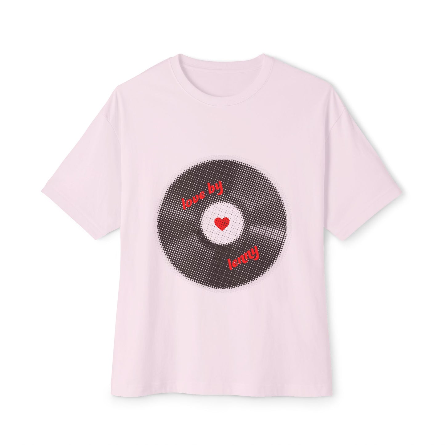 Vinyl Love Spin Unisex Oversized Boxy tee Printify