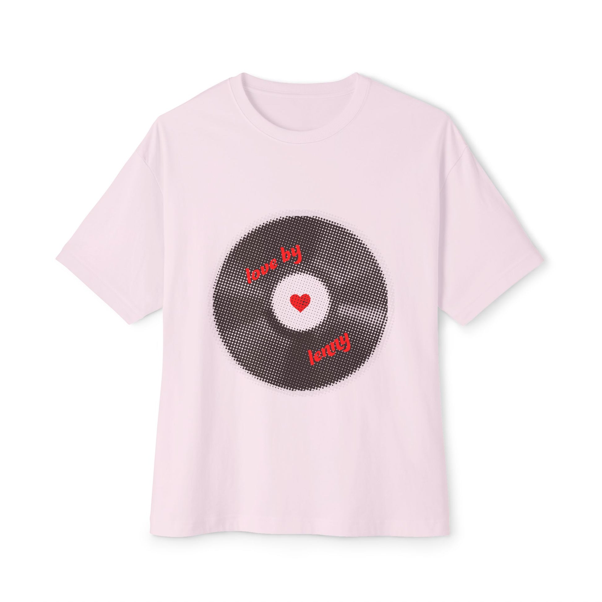 Vinyl Love Spin Unisex Oversized Boxy tee Printify