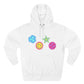 Lucky Star & Clover Patch Three-Panel Fleece Hoodie - snazzymerch