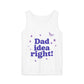 Dad Idea Right! Star & Butterfly-Dyed Tank Top Printify