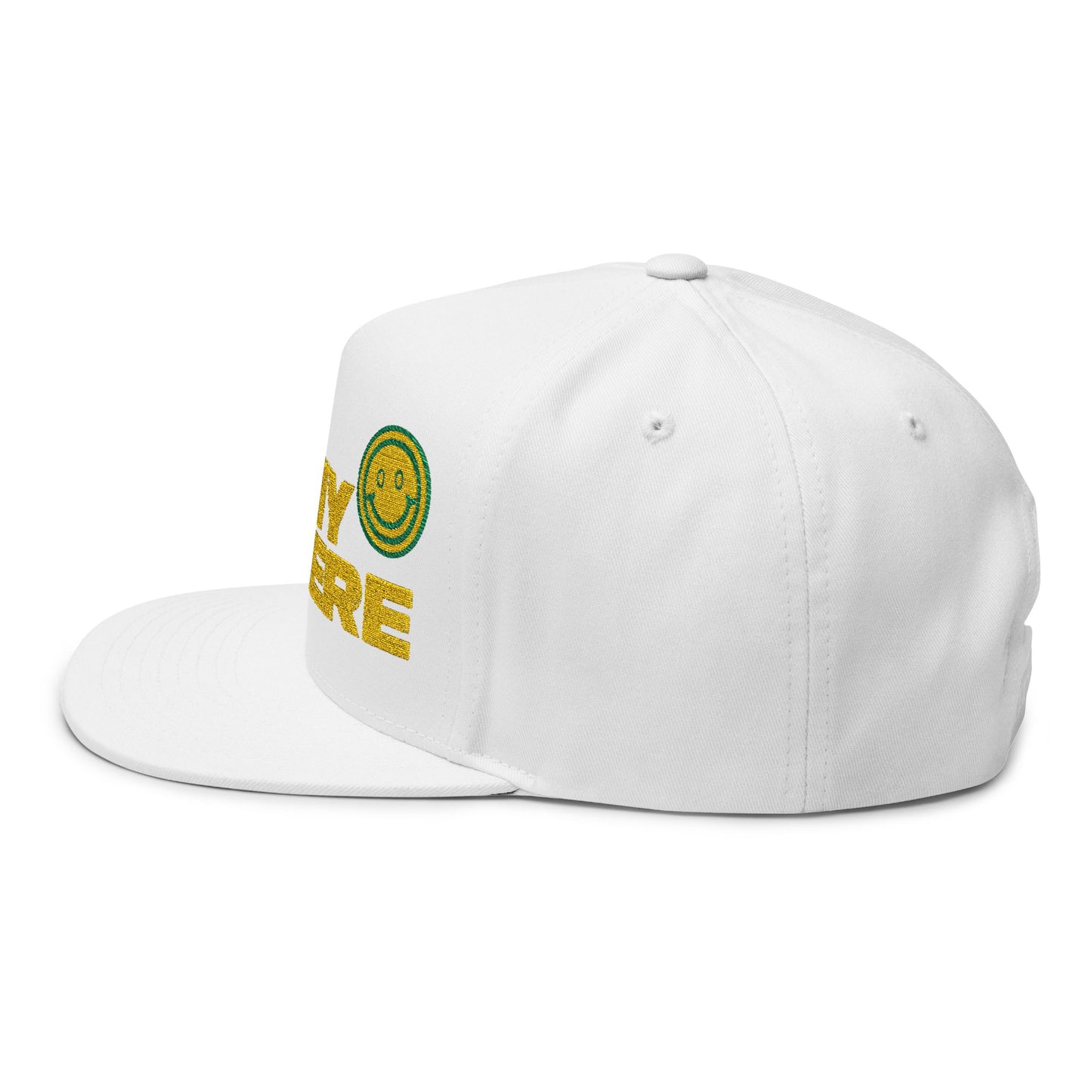 Smiley Army Vibe Flat Bill Cap (Embroidery) - snazzymerch