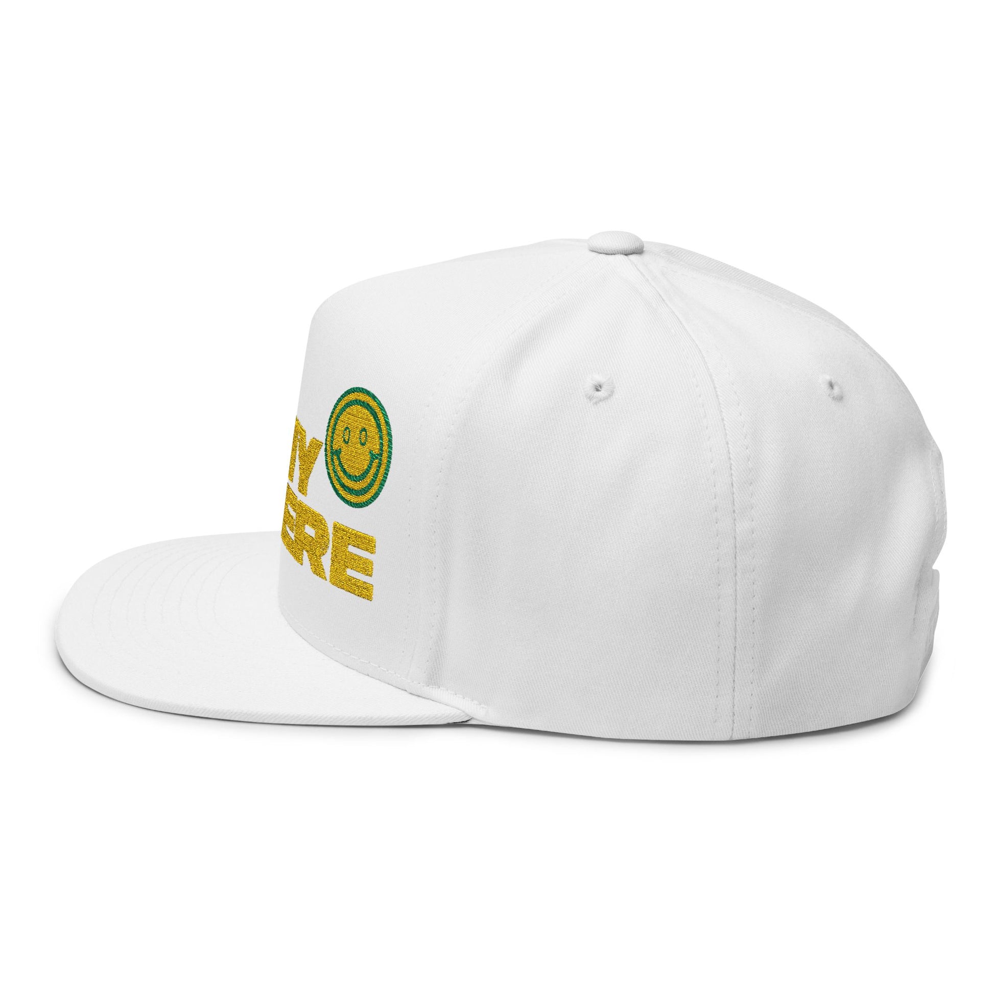 Smiley Army Vibe Flat Bill Cap (Embroidery) - snazzymerch