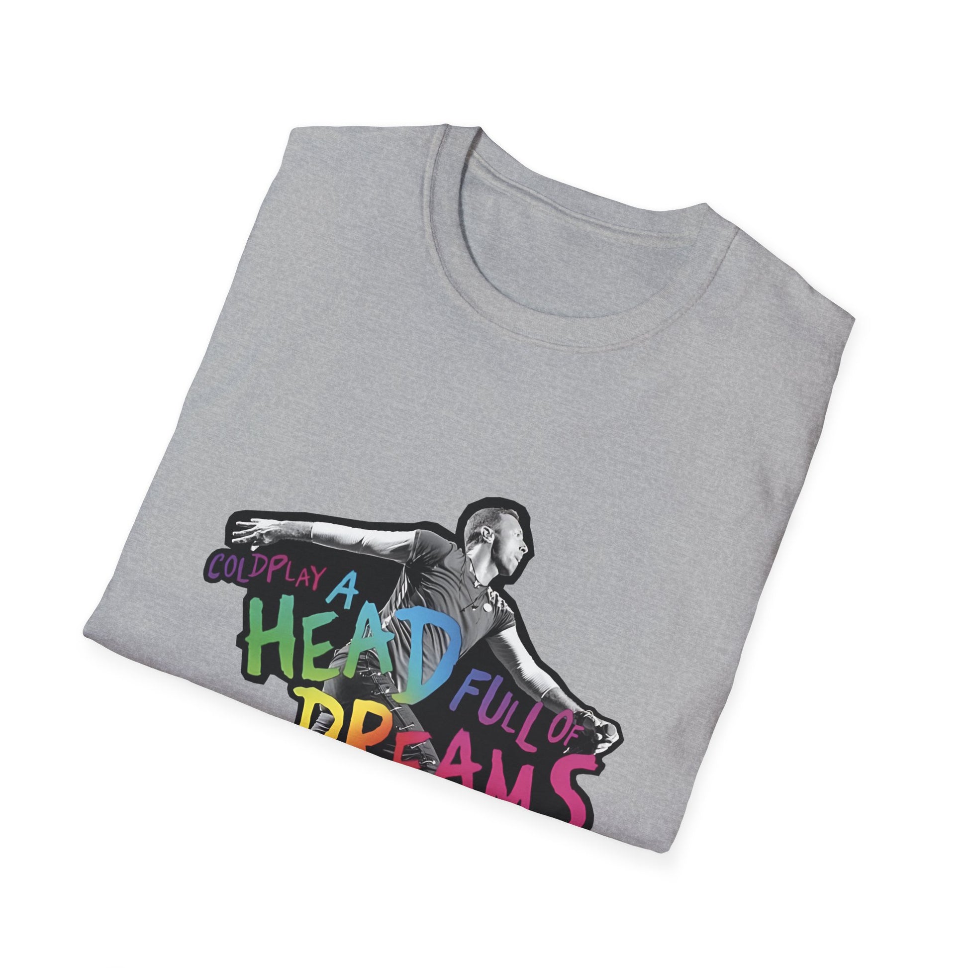 Unisex Softstyle T-Shirt Inspired by Coldplay A Head Full of Dreams Chris Printify