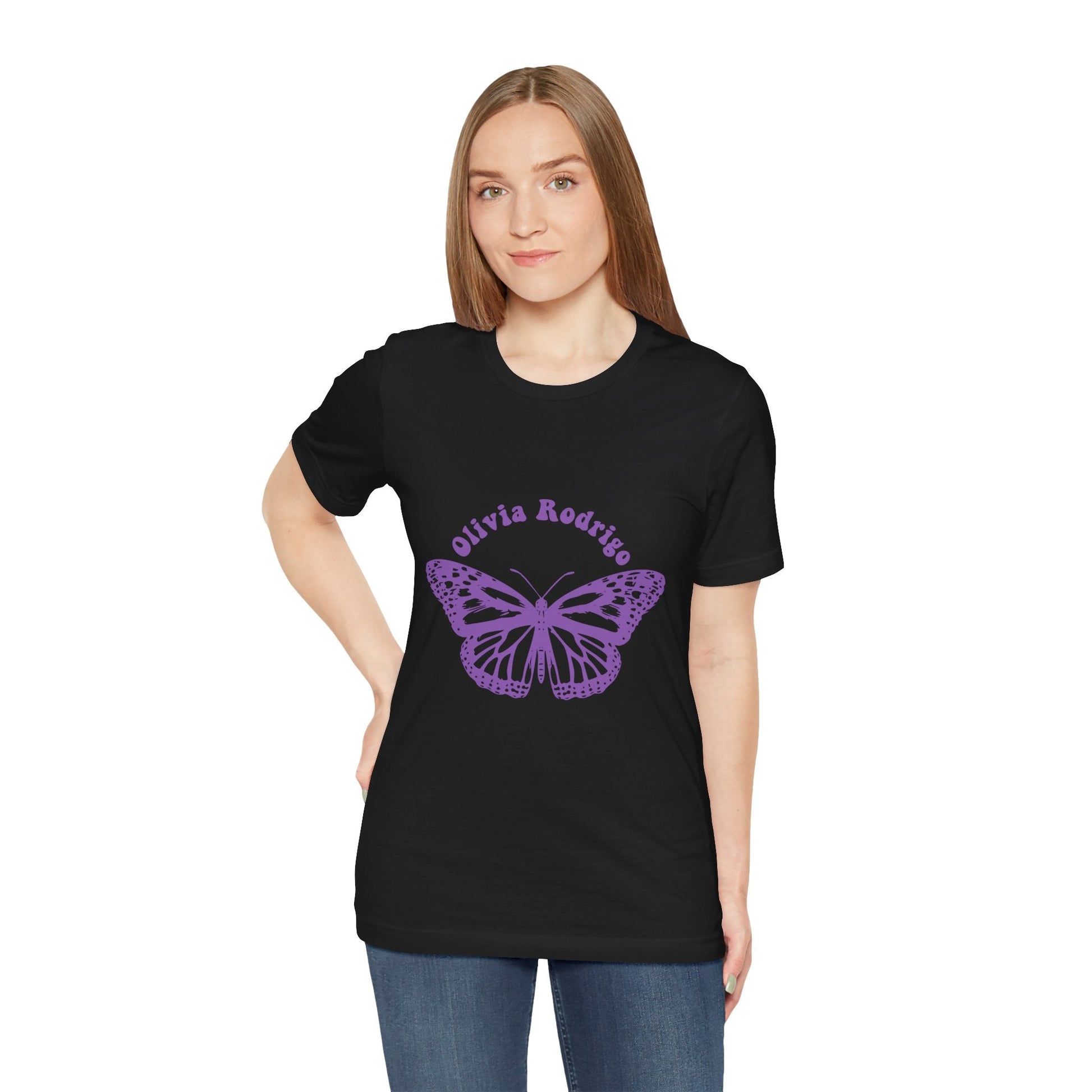 Olivia Rodrigo Unisex Jersey Short Sleeve Tee - With Butterfly Printify