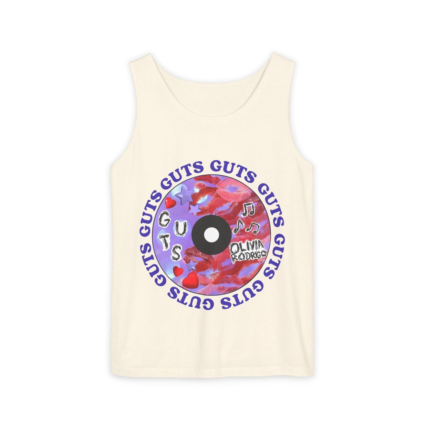 Guts Album Art CD-Dyed Tank Top Printify