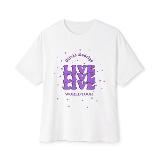 Olivia Rodrigo Live World Tour-Oversized Tee Printify