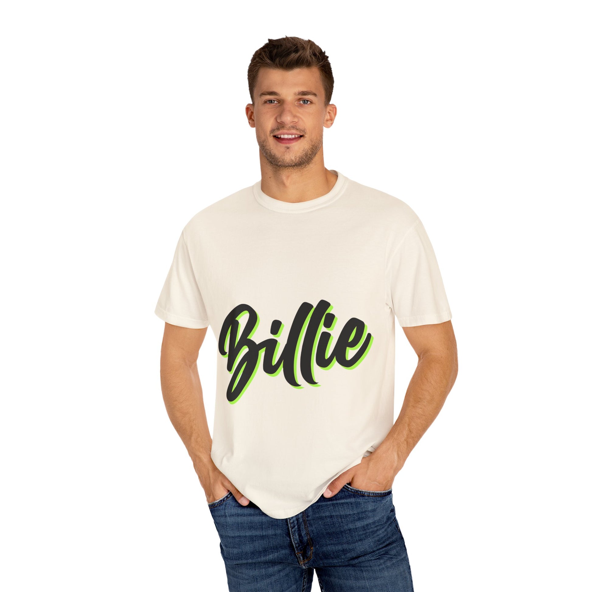 Billie Eilish Inspired Dyed T-shirt – Electric Script Vibes Edition Printify