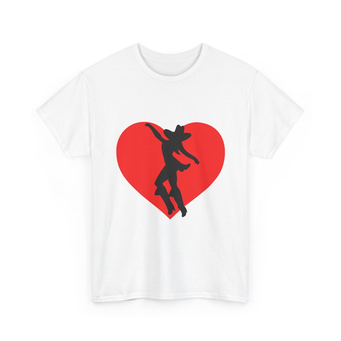 Heart & Cowgirl Unisex Heavy Cotton Tee - snazzymerch