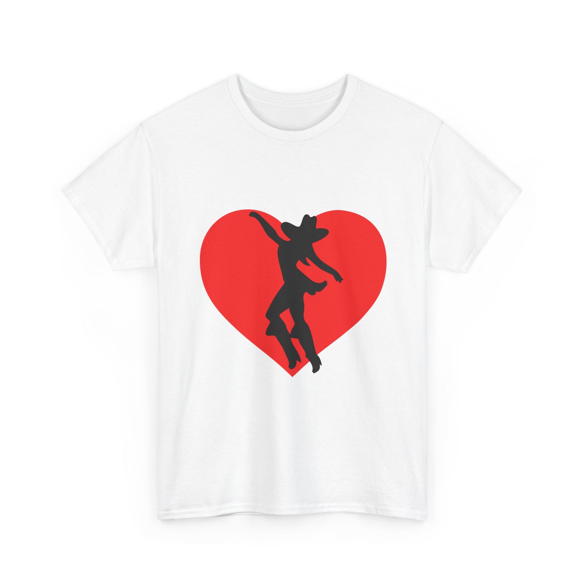 Heart & Cowgirl Unisex Heavy Cotton Tee - snazzymerch